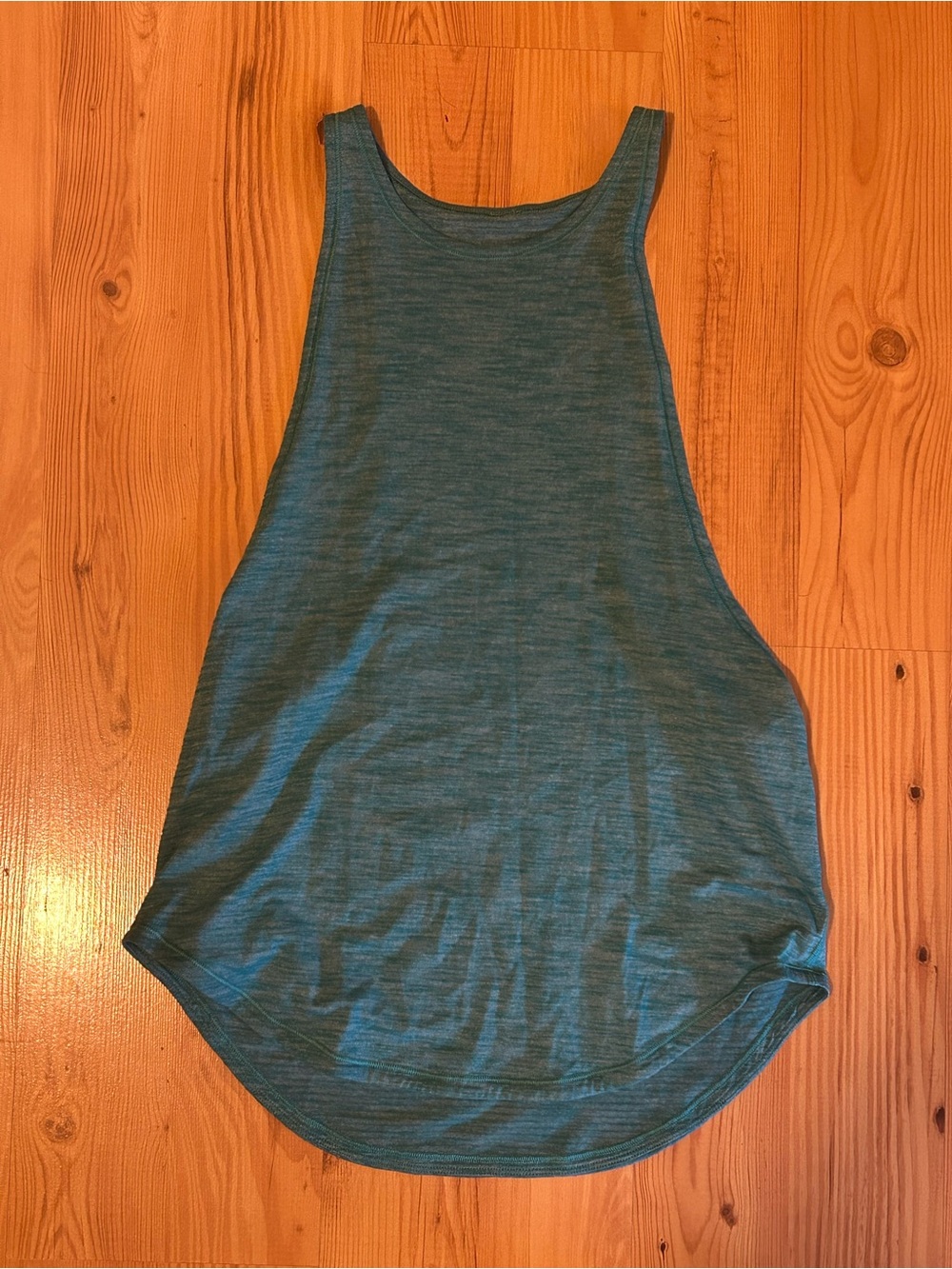 lululemon athletica Teal-Blue Scoopback Muscle Tank